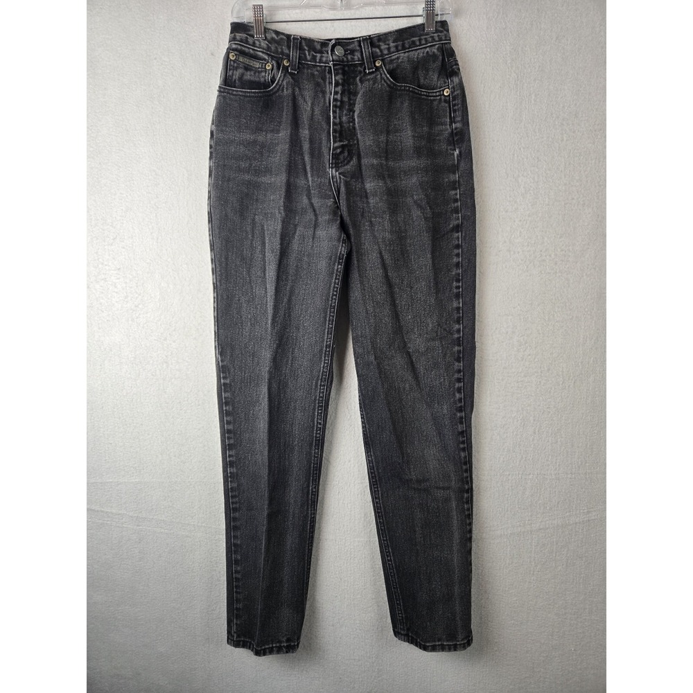 Calvin Klein Womens Jeans Size 10 High Waist Usa Cotton‎ Black